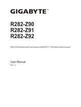 Gigabyte R282-Z90 User manual