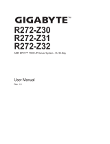 Gigabyte R272-Z30 User manual