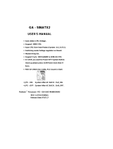 Gigabyte GA-586ATX2 User manual