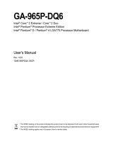 Gigabyte GA-965P-DS4 User manual