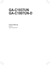Gigabyte GA-C1037UN User manual