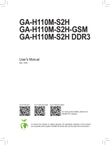 Gigabyte GA-H110M-S2H Owner's manual