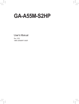 Gigabyte GA-A55M-S2HP Owner's manual