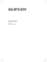 Gigabyte GA-B75-D3V Owner's manual