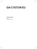Gigabyte GA-C1037UN-EU Owner's manual
