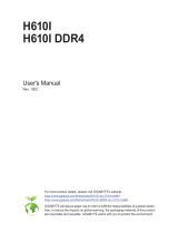 Gigabyte H610I DDR4 Owner's manual