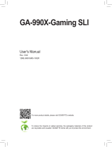 Gigabyte GA-990X-Gaming SLI Owner's manual