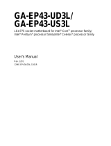 Gigabyte GA-EP43-UD3L User manual