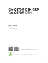 Gigabyte GA-Q170M-D3H Owner's manual