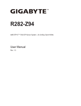 Gigabyte R282-Z94 User manual