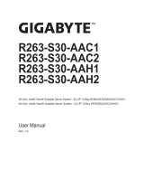 Gigabyte R263-S30 User manual