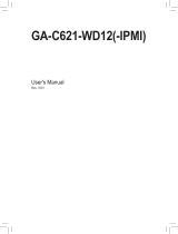 Gigabyte C621-WD12-IPMI Owner's manual