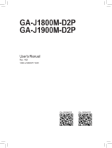 Gigabyte GA-J1800M-D2P Owner's manual
