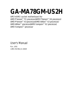 Gigabyte GA-MA78GM-UD2H Owner's manual