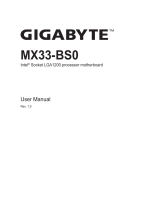 Gigabyte MX33-BS0 User manual