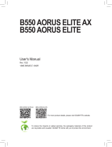 Gigabyte B550 AORUS ELITE AX Owner's manual