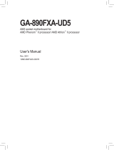 Gigabyte GA-890FXA-UD5 Owner's manual