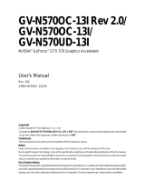 Gigabyte GV-N570UD-13I Rev2.0 User manual