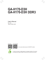 Gigabyte GA-H170-D3H Owner's manual