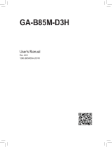 Gigabyte GA-B85M-D3H Owner's manual