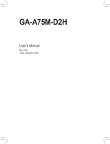 Gigabyte GA-A75M-D2H Owner's manual