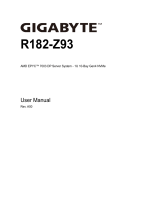 Gigabyte R182-Z93 User manual