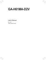 Gigabyte GA-H61MA-D2V Owner's manual