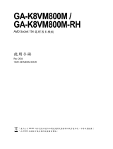 Gigabyte GA-K8VM800M Owner's manual