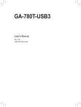 Gigabyte GA-780T-USB3 Owner's manual