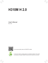 Gigabyte H310M H 2.0 Owner's manual