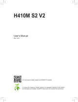 GIGA-BYTE TECHNOLOGY H410M DS2V V2 User manual