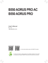 Gigabyte B550 AORUS PRO AC Owner's manual