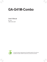 Gigabyte GA-G41M-COMBO Owner's manual