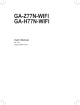 Gigabyte GA-Z77N-WIFI User manual