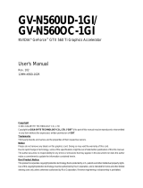 Gigabyte GV-N560OC-1GI User manual