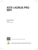 Gigabyte X570 I AORUS PRO WIFI Owner's manual