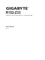 Gigabyte R152-Z33 User manual