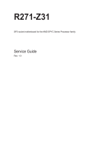 Gigabyte R271-Z31 User manual