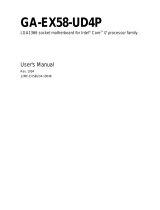 Gigabyte GA-EX58-UD4P User manual