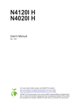Gigabyte N4120I H Owner's manual
