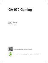 Gigabyte GA-970-Gaming Owner's manual