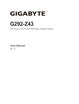 Gigabyte G292-Z43 User manual