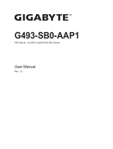 Gigabyte G493-SB0 User manual