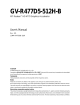 Gigabyte GV-R477D5-512H-B User manual