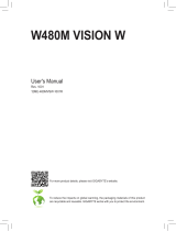 Gigabyte W480M VISION W Owner's manual
