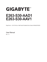 Gigabyte E263-S30 User manual