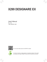 Gigabyte X299 DESIGNARE EX User manual