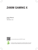 Gigabyte Z490M GAMING X Owner's manual