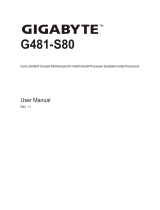 Gigabyte G481-S80 User manual