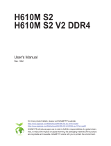 Gigabyte H610M S2 V2 DDR4 Owner's manual